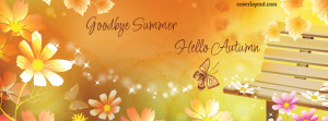 Goodbye Summer Hello Autumn Facebook Cover Layout