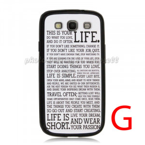 Details about New Life Quotes durable case for Samsung Galaxy S3 i9300 ...