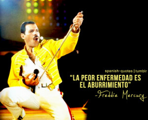 ... freddie mercury la peor enfermedad es el aburrimiento freddie mercury