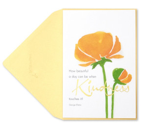 Home › Greeting Cards › Orange Flower with Quote