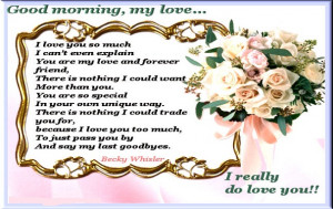 romantic good morning poems for Husband