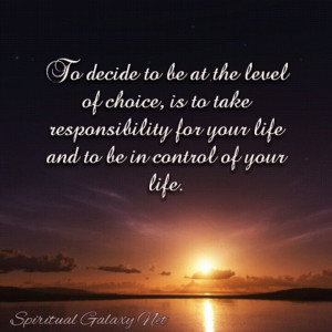 Take control of your life!