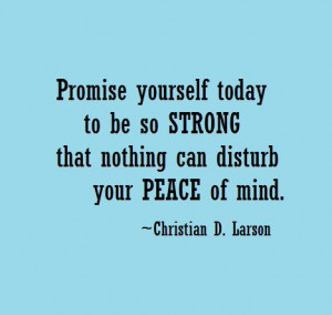 Peace of Mind Quotes with Images - Picture - Photos - Promise-yourself ...