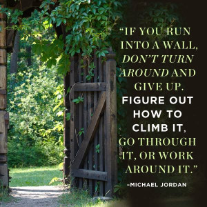 Inspirational quote: Figure out how to climb..... motivational quotes ...