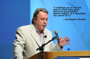 Mr. Hitchens, I do agree.