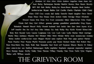 The Grieving Room: Grief Open Thread