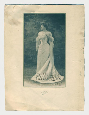 Nellie Melba World Renowned Soprano quot 1903 Autographed Photograph