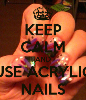 These are the use acrylic nails how Pictures