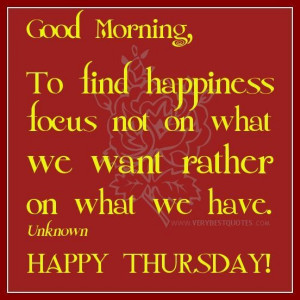 Quotes about happiness thursday good morning quotes about happiness