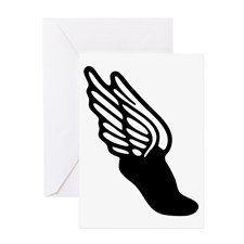 Winged Foot / Hermes Symbol Greeting Card for