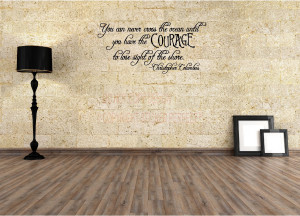 ... Christopher Columbus inspirational vinyl wall decal quotes sayings art