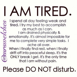 ... fatigue @mrswelches.com Learning to live with Lupus / Chronic illness