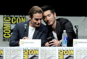 Godfrey Gao and Kevin Zegers in the TMI Panel at SDCC ( x )
