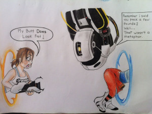 Portal 2 Funny Glados Quotes (portal 2) by thegaboefects