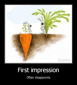 First impression....