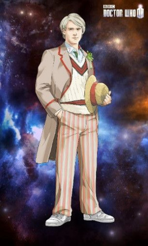 The Fifth Doctor as he appears in the game, Doctor Who: Legacy .