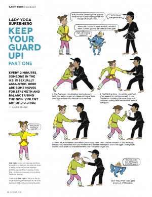 Lady Yoga Superhero “Keep Your Guard Up”