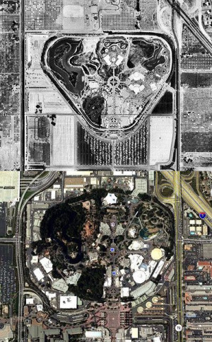 Views of Disneyland Then and Now in 1955 and 2008 Photos, Famous ...