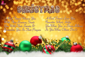 Christmas Poems about Friendship with Cards Pictures