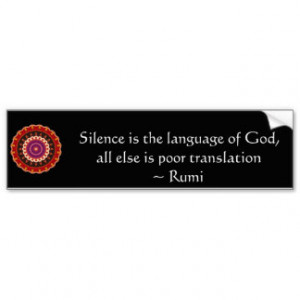 Inspirational Rumi quote Bumper Sticker