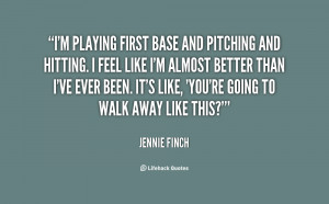 Jennie Finch Inspirational Softball Quotes