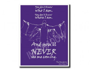 IRON MAN 3 quote minimal movie poster quotes portrait by Inkshadow, $ ...