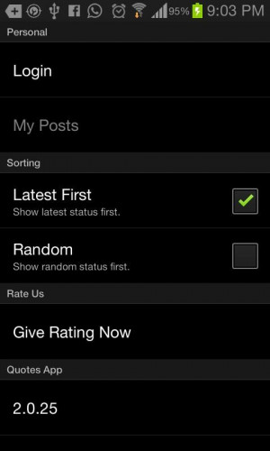 Quotes for Facebook & Whatsapp - screenshot