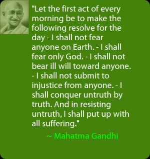 Daily Positive Thoughts – Quote from Mahatma Gandhi