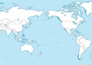 Pacific Ocean Map Blank