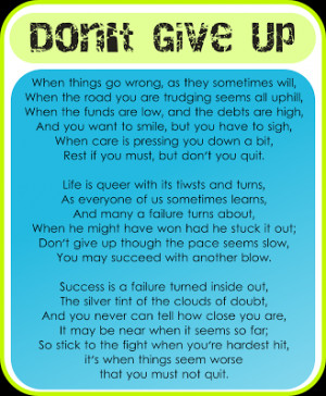 dont give up quote Quotes About Not Giving A F