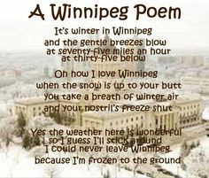 LOL Winnipeg AKA Winterpeg humour
