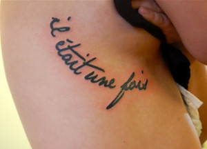 This French tattoo translates to 