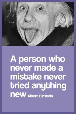 Buy Albert Einstein - A Person Who Never Made a Mistake Paper Print ...