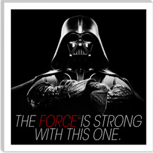 Darth Vader Quote Canvas Art Print