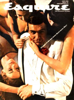 ... Bond lifestyle: Sean Connery in 1965 on the cover of Esquire Magazine