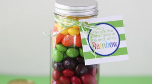 Rainbow with a pot of gold craft w/ free printable!