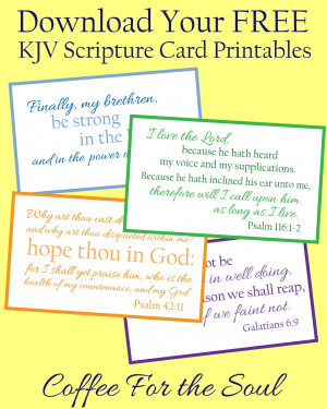 KJV Scripture Card Printable