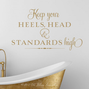 quote gold wall decal