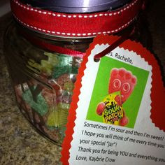 Sour Patch Kids in an Etched Container for Teachers Appreciation! My ...