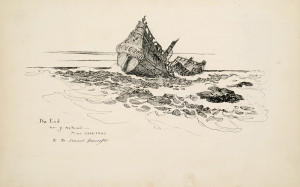 Wyeth's idea was to draw a man who succumbed to the cold: