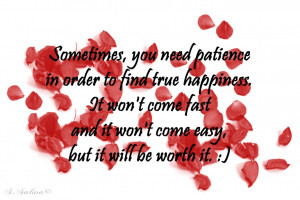 Patience saying red petals quote abstract 2560x1440