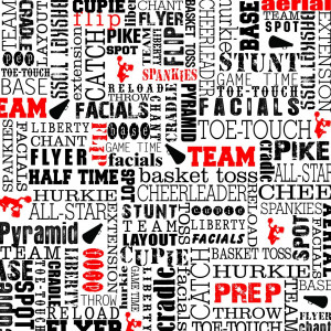 Cheerleading Words Paper