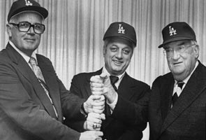 ... of Commerce, Dodger Manager Tommy Lasorda and Walter O’Malley
