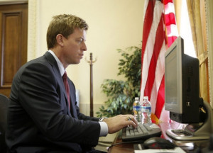 Troy Aikman, of the Dallas Cowboys, during a visit to the White House ...