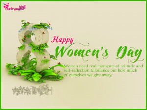 Happy Women's Day Wishes Quote Picture 8 March Photo