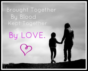 Aunt and niece: brought together by blood, kept together by love.