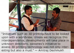 3D printing speaker Amitraj Deshmukh and Prateek Khare discussing the ...