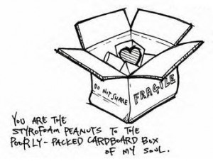 ... to the poorly - packed cardboard box of my soul. photo cardboard.jpg