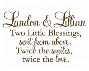 Twin Sister Quotes And Sayings Twin wall decal quote with