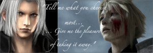 Cherish - Cloud Strife and Sephiroth photo SephirothandCloudIV-1.png